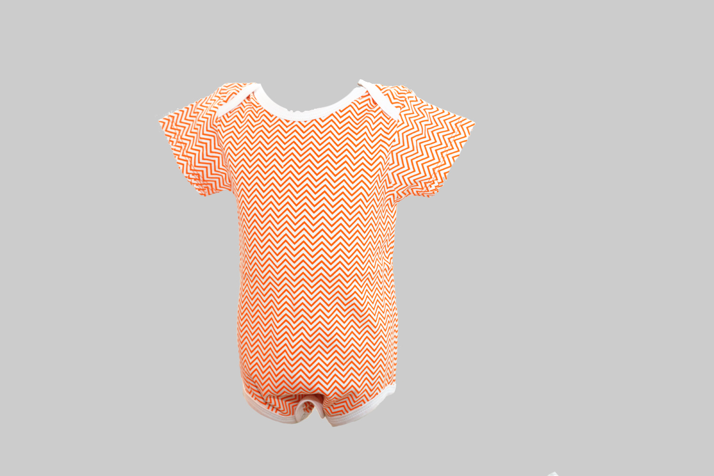orange chevron baby jumpsuit