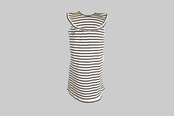 Brown color Stripe Toddler Girl Dress