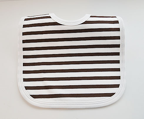 Brown Color Stripes Bib