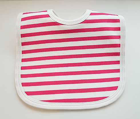 Fuchsia Pink Color Stripes Bib