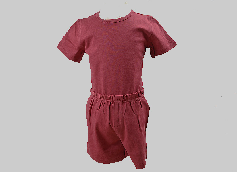 Crimson Color Boy T Shiet and Short
