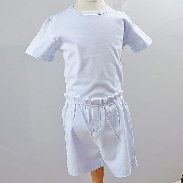 Light Blue Boy T Shirt and Boy Short