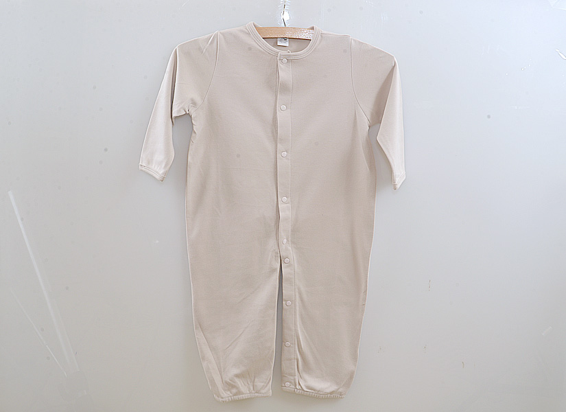 Almond Milk Color Baby Long Legs Bodysuit