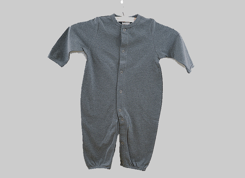 Gray Baby Long Legs Bodysuit Jumpsuit