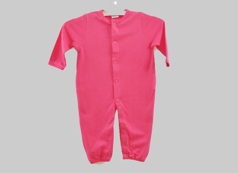 Hot Pink Baby Long Legs Bodysuit Jumpsuit