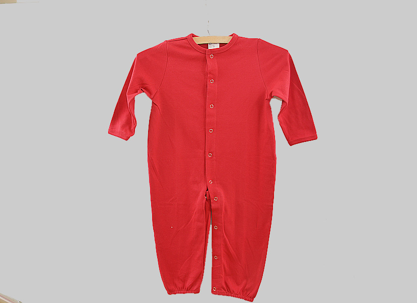 Red Color Baby Long Leg Bodysuit Jumpsuit