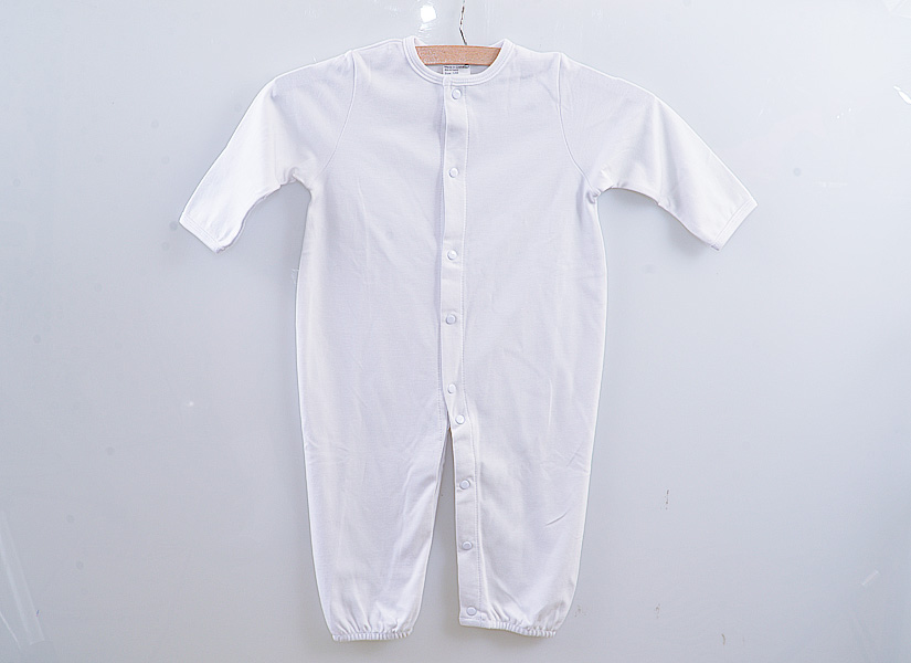 White Color Baby Long Legs Bodysuit Jumpsuit