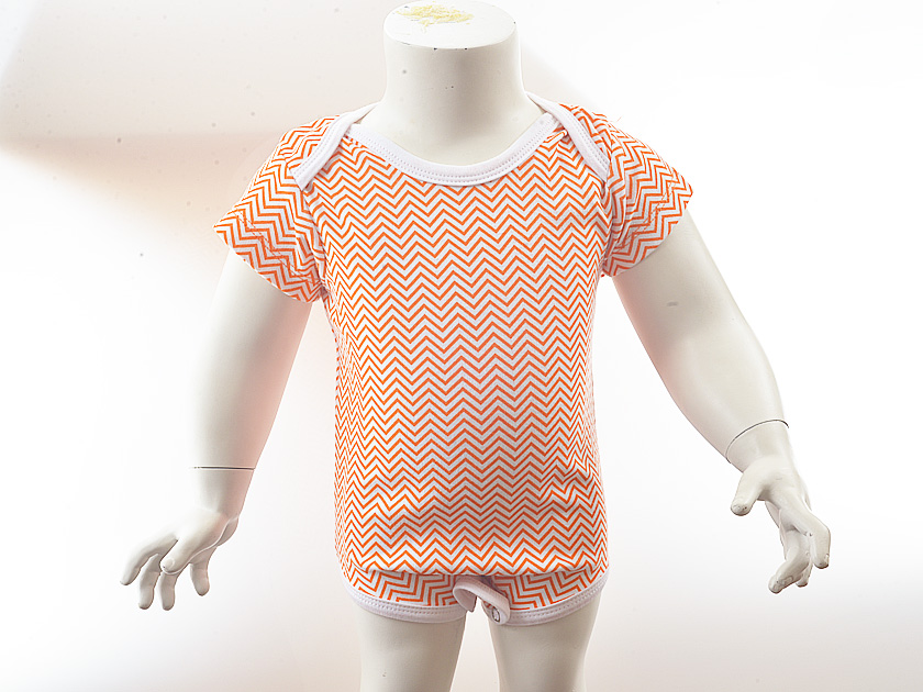 Baby Jumpsuit with Festive Color Chevrons