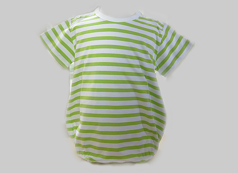 Hot Green Striped Baby Boy Baby Girl Romper