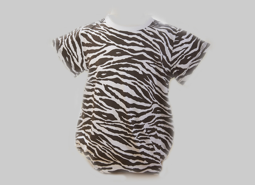 brown color zebra, baby boy girl romper