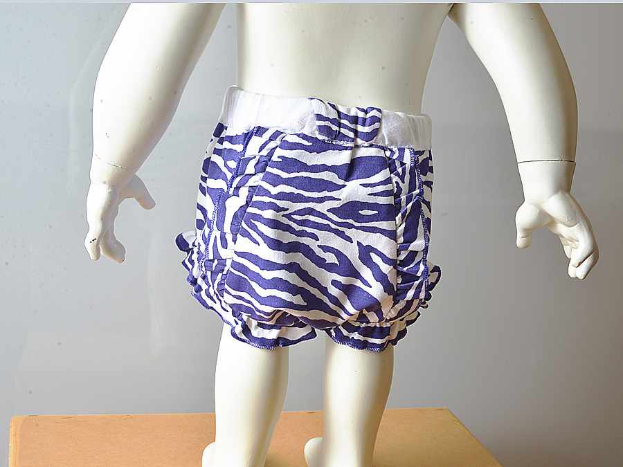 Purple Zebra Diaper Cover