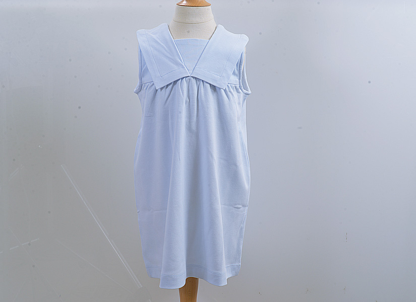 Light Blue Color Sailor Collar
