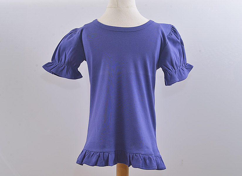 Louisiana Purple Girl Ruffles Shirt