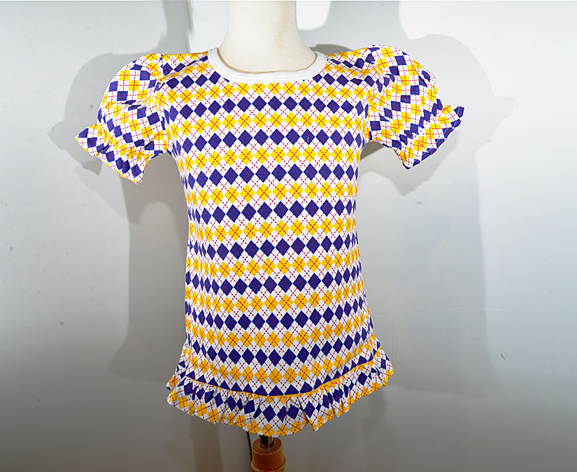 Purple & Gold Argyle