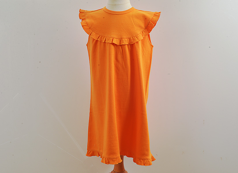 Tennessee Orange, girl toddler sleeveliss dress