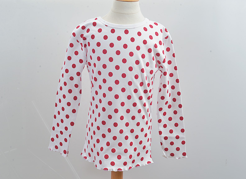 Big Red Dot, Girl Toddler, Long Sleeve T Shirts.