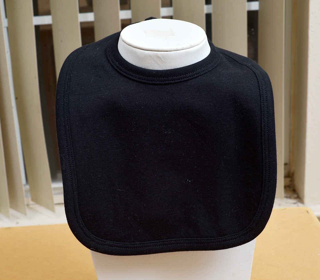 Black Color Bib