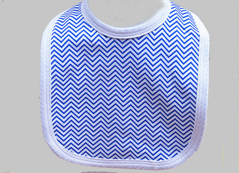 Royal Blue Chevron Bib