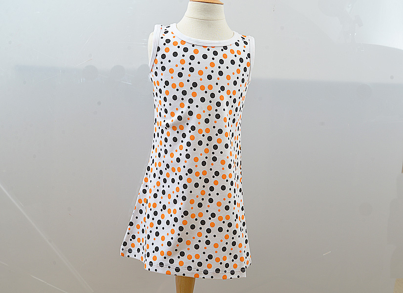 Orange & Black Polka Dots
