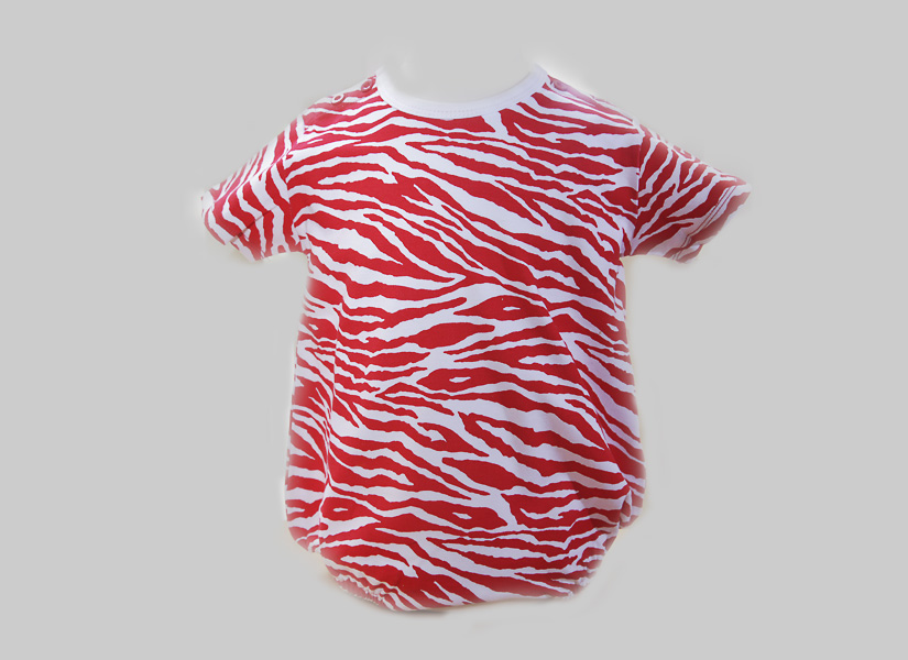 Baby Rompers. Colorful Zebra Prints. Peach Zebra, Black Zebra, Red Zebra.