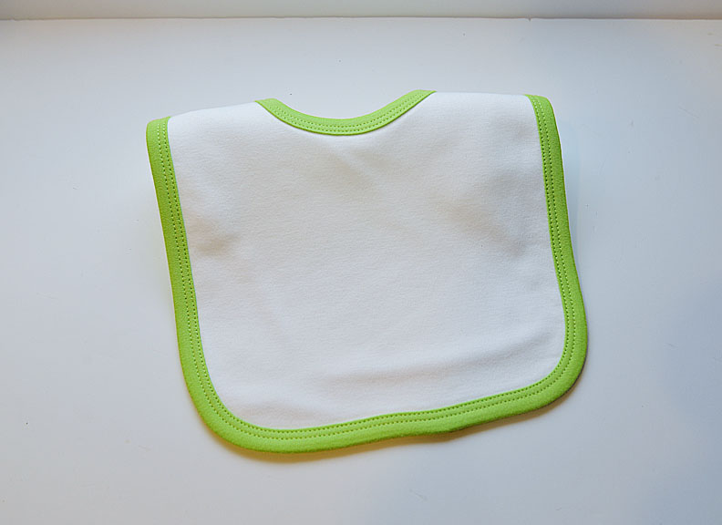 White & Bright Lime Green Trim