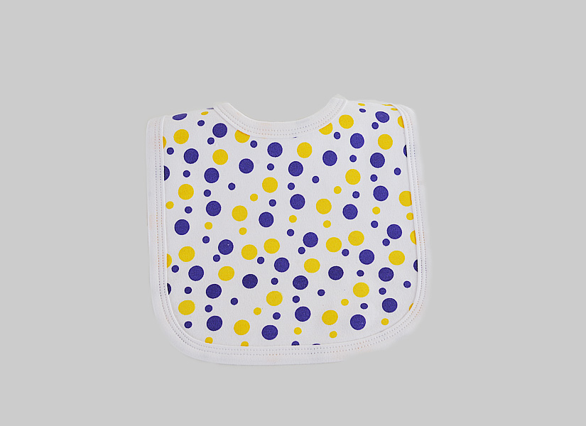 Louisiana Purple & Gold Polka Dots Bib