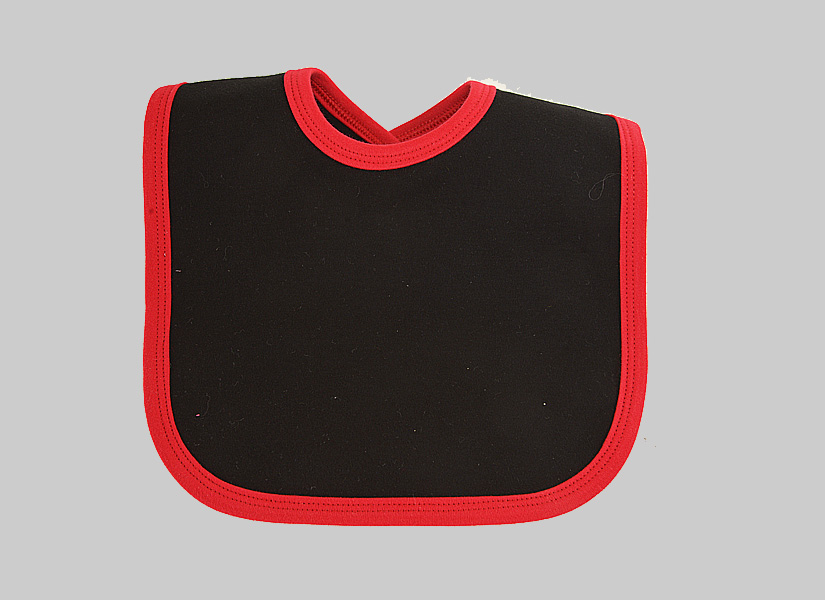 Black with Red Trim. Bib Toddler.