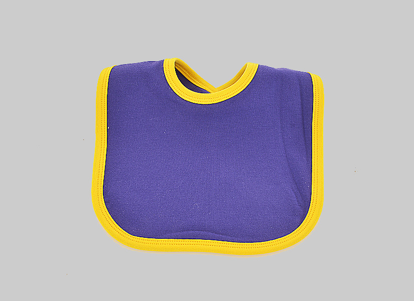 purple and gold color, bib toddler.