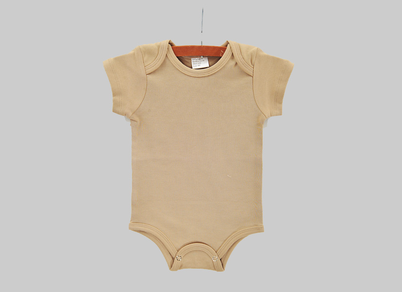 English Camel Cashmere Color Baby Jumpsuit