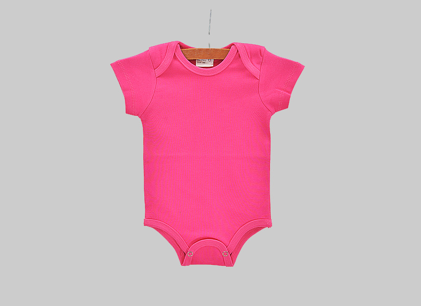 Hot Pink Color Baby Jumpsuit Bodysuit