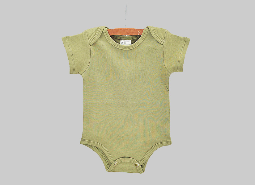 Olive Green Color Baby Jumpsuit Bodysuit