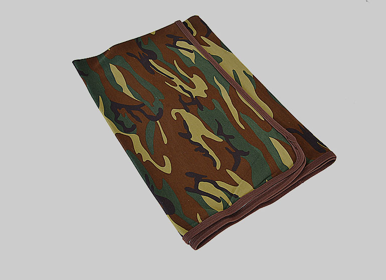 Baby Receiving Blanket – Camouflage. Knit Cotton