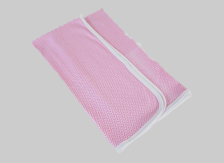 hot pink chevron baby receiving blanket