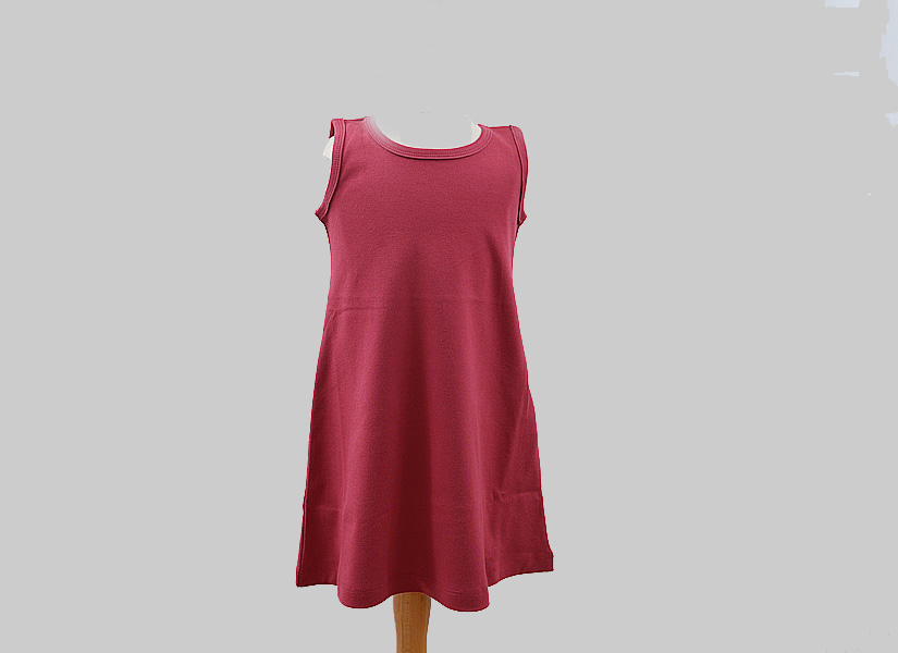 crimson color girl toddler A Line Dress