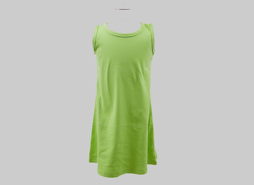 hot green color, girl toddler A Line Dress