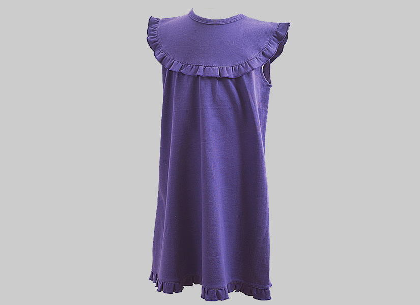 louisian purple color, girl toddler sleeveless dress
