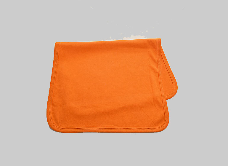 Hot Orange Color Baby Burp Cloth 13x19"