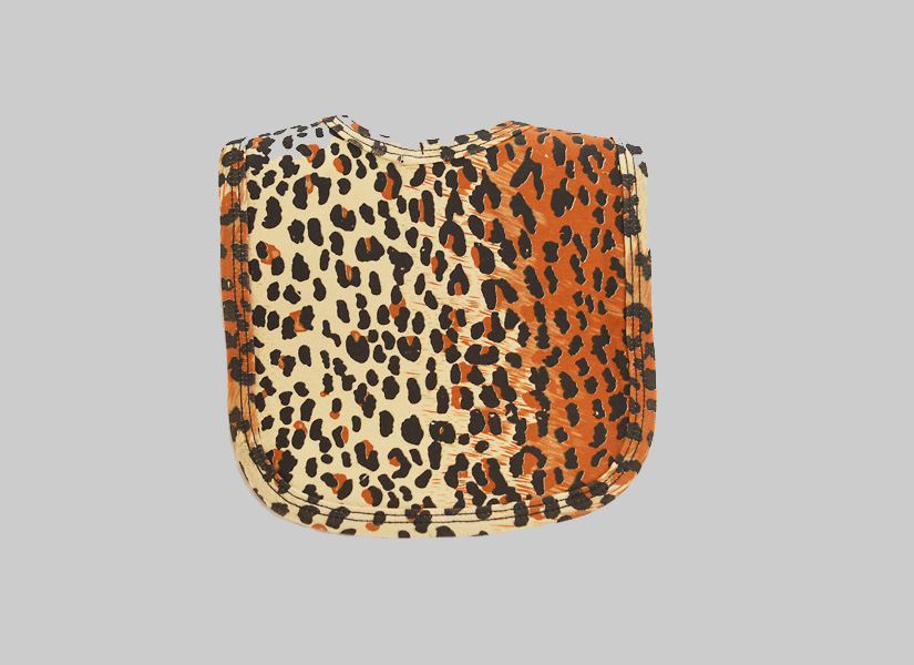 Leopard Skin color baby bib, infant size