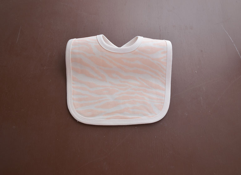 Pink Zebra Baby Bib Toddler
