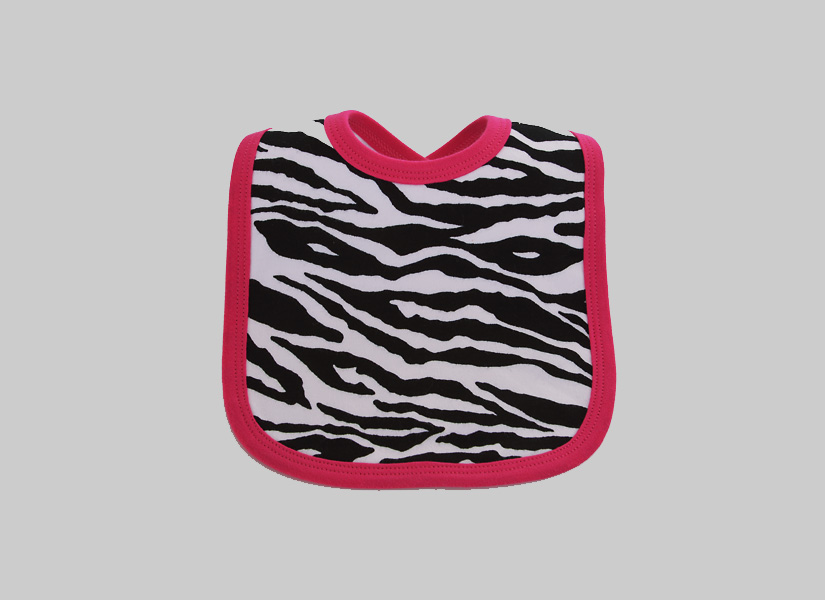 Baby Bib Infant Size. Zebra Hot Pink Trim, Burnt Orange Zebra, Black Zebra Baby Bibs