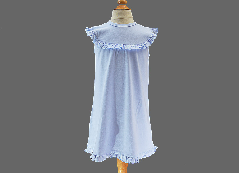 ballad blue color baby sleeveless dress