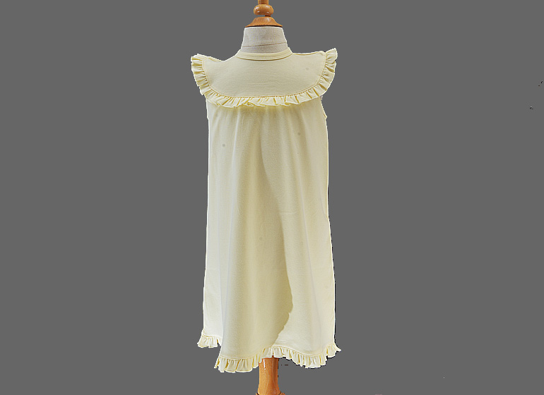 baby sleeveless dress, Pastel Yellow color