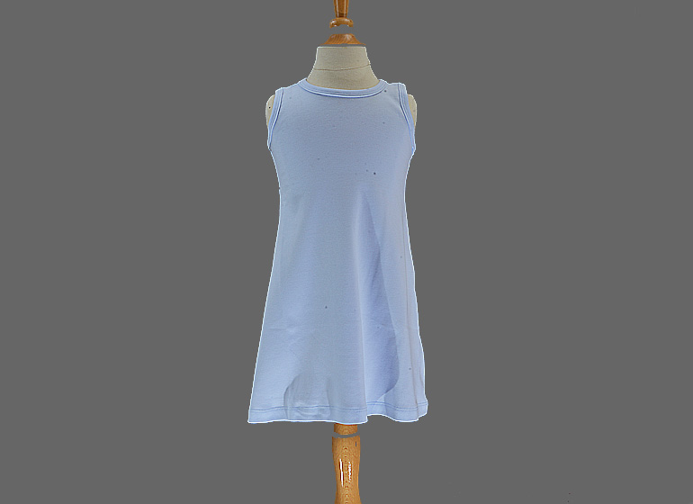 Light Blue color Toddler Girl A Line Dress