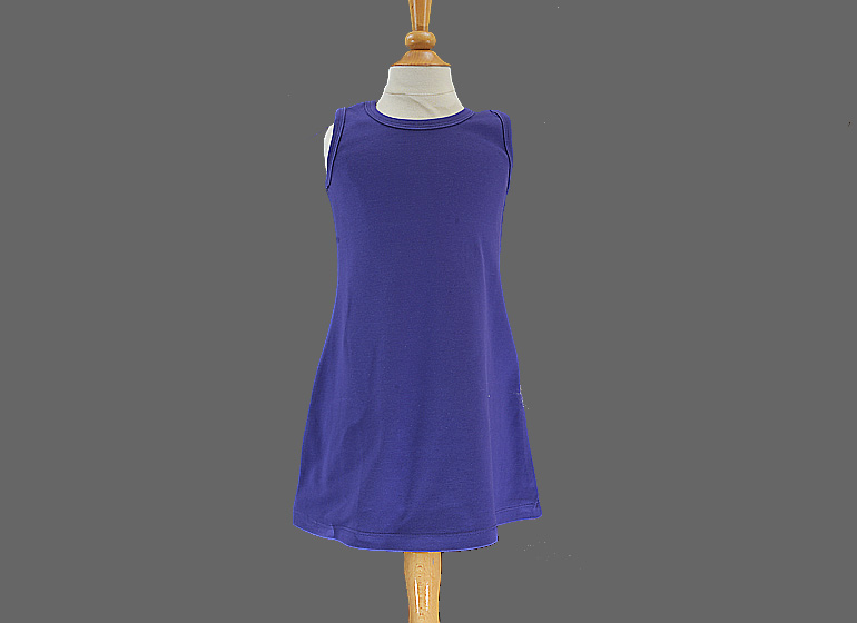 Purple color Toddler Girl A Line Dress
