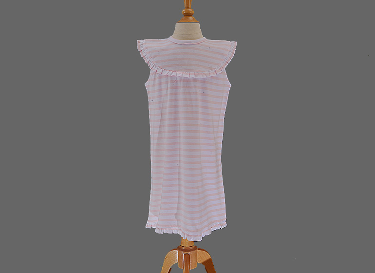 Pink Stripes Toddler Girl Sleeveless Dress
